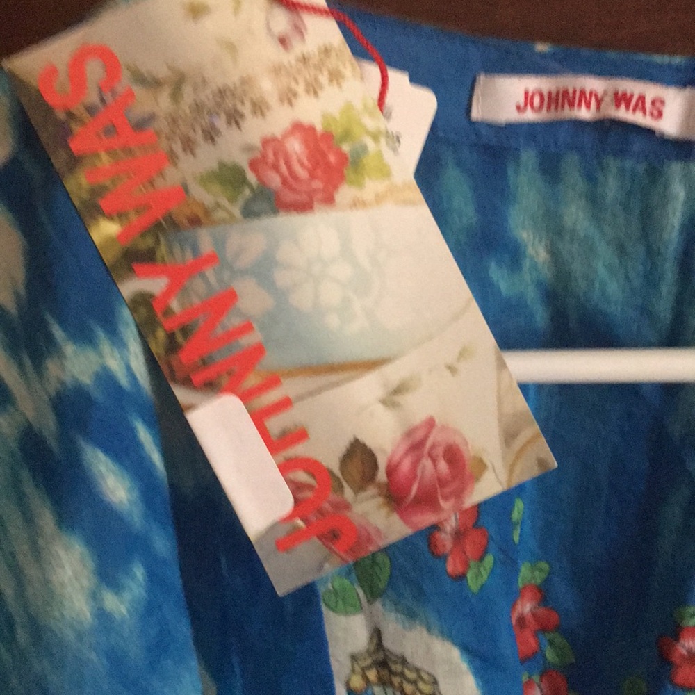 Johnny Was floral kimono.